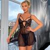 Hot Nightie for Ladies See Through Sleepwear Sexy Pajamas Floral Mesh Nightgowns Outfit Sexy Lace Night Dress Lingerie