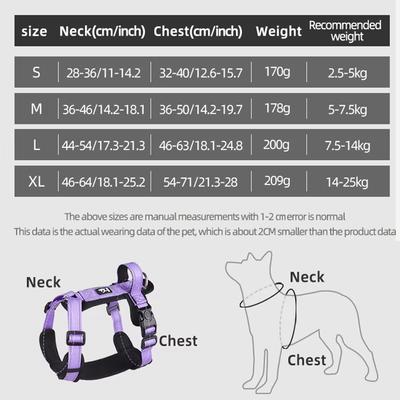 Lightweight Pet Harness with Handle Anti-Escape Dog Vest for Small Medium Dogs Puppy Chest Straps Chihuahua Pug Pet Supplies