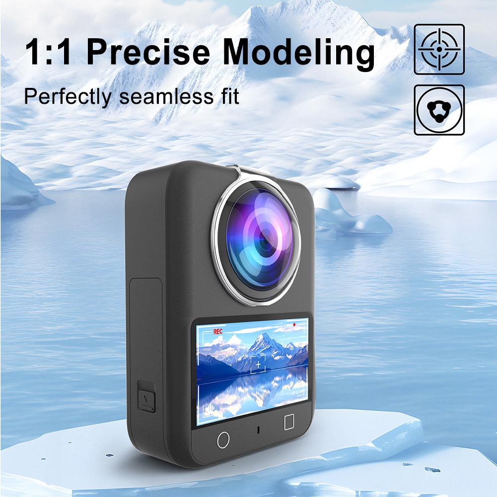 For DJI Osmo 360 Action Camera Lens Guard Wear Resist Seamless Plastic Lens Cover Camera Lens PC Protector Lens Protect Sleeve