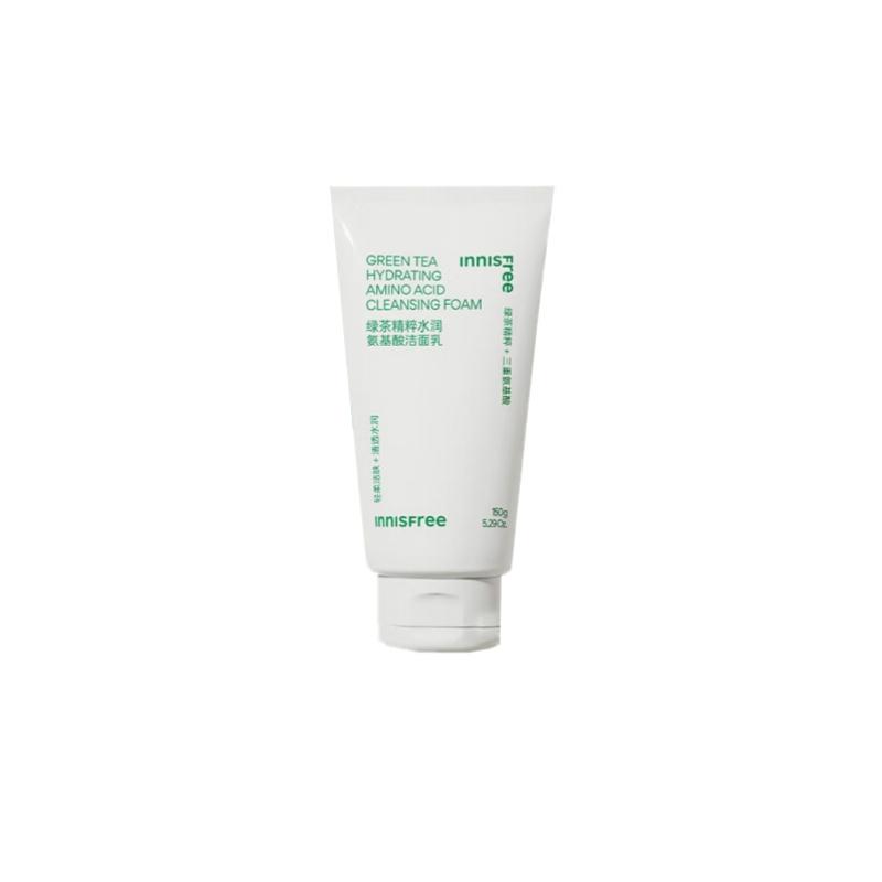 Innisfree Extract, Moisturizing Amino Acid, Volcanic Mud , Moisturizing, Innisfree Facial Cleanser Green Tea-Green Tea Facial Cleanser 150g зелёный
