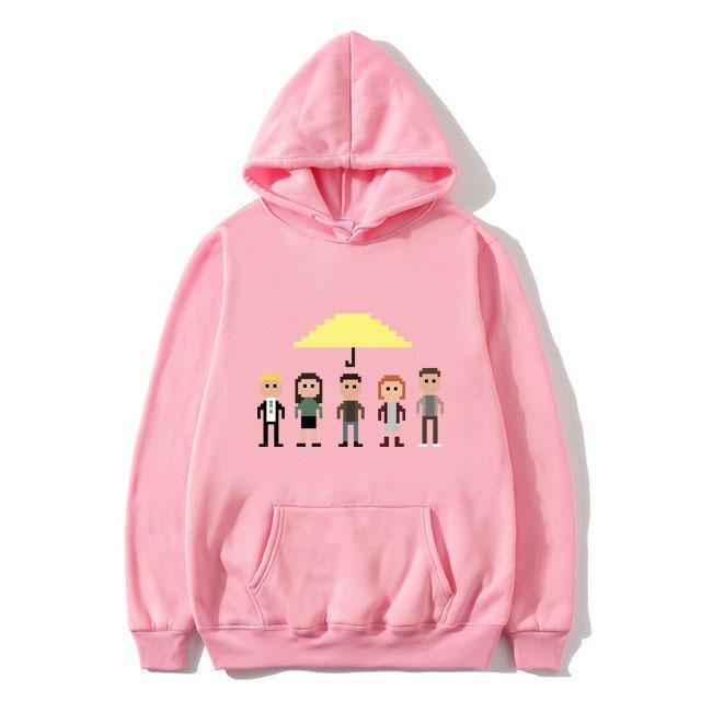 TV Play How I Met Your Mother Grafikdruck Hoodie HIMYM Herren Damen Mode Kapuzensweatshirt Unisex Lustige Anime-Druck Hoodies