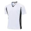 Wundou Basic Soccer Shirt P1910 Size Short Sleeve White, Small, Moisture-Wicking, Quick-Drying, V-Neck,