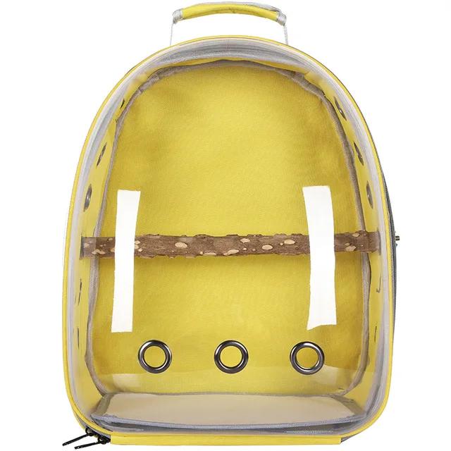 New Bird Carrier Small Pet Travel Bag for Small Parrot Lightweight Portable Backpack Transparent Pet Bird Cage