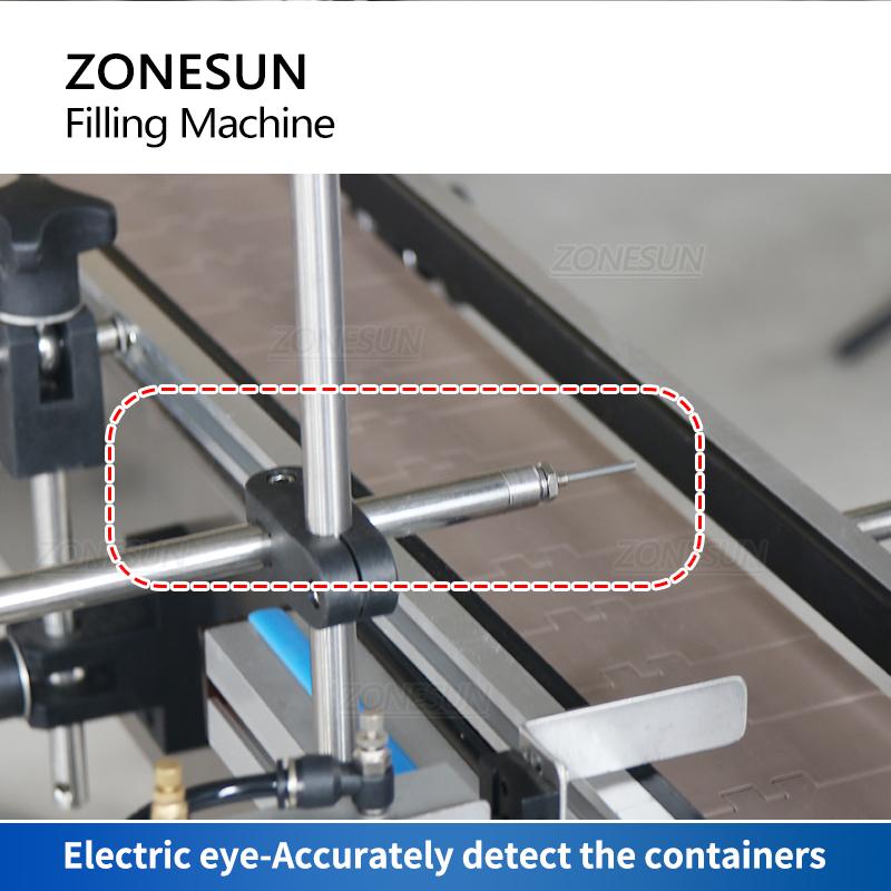 ZONESUN ZS-SV4HS Liquid Filling Machine Automatic High Accuracy 4 Heads Servo Piston Pump Filler Beverage Cosmetic Milk Water
