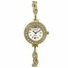 Small Dial Women Watch Round Bracelet Ladies Wristwatch Luxury Diamond Inlaid Watch  Daily Use
