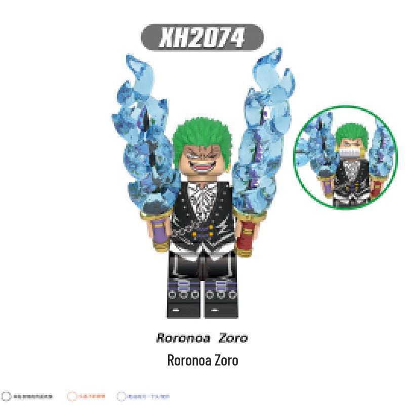 One Piece Zoro Kuma Sanji Anime Building Blocks Minifigures X0357