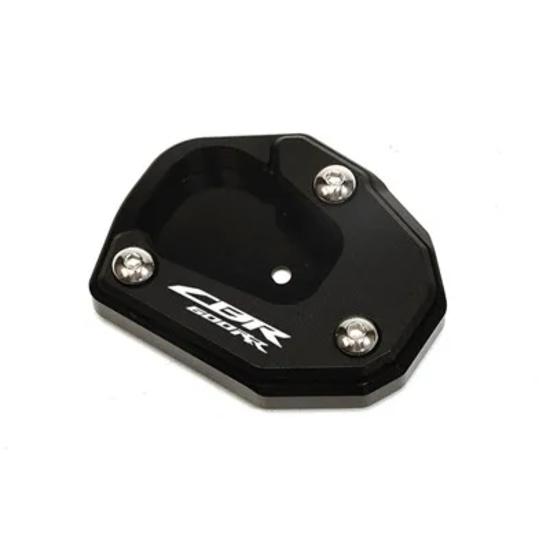 For HONDA CBR600RR CBR 600RR 2007-2022 2021 2020 Motorcycle Valve Cap & Kickstand Foot Side Stand Extension Pad Support Plate