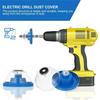 Electric Drill Dust Cover Bowl-Shaped Design Blue Drilling Accessories Shockproof Dust Catcher for 4-10mm Drill Bits