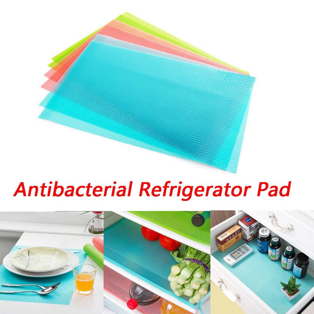 Подставка для холодильника, антибактериальная противообрастающая плесень, впитывающая влагу подушка, коврики для холодильника 1-pcs розовый