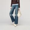 Narrow version wide leg pants for women, acetate Lyocell, flowing loose, fashionable straight leg pants for women