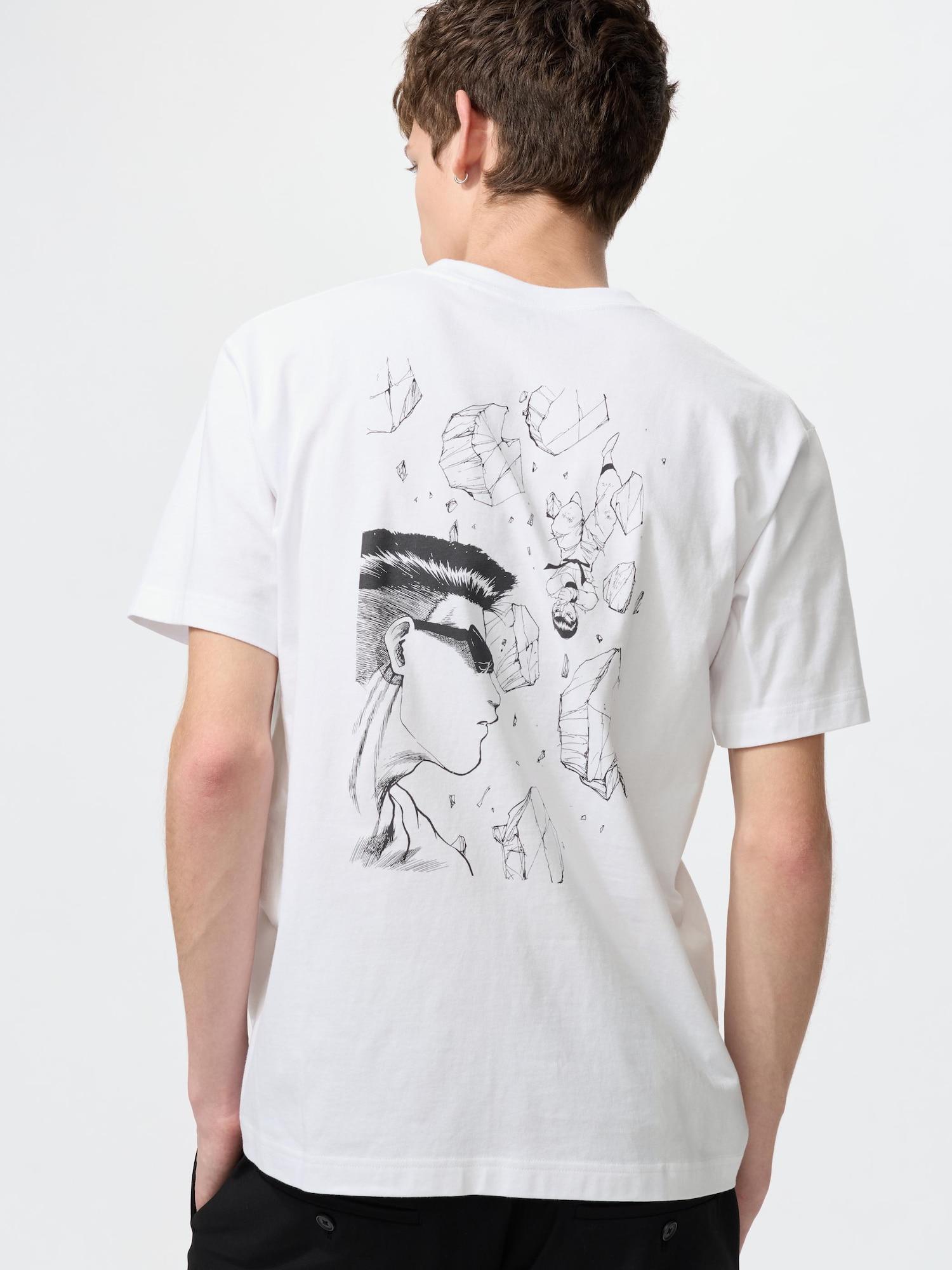 Uniqlo Япония Манга Ут Shueisha 100-летие Ю Ю Хакушо 00 WHITE/S