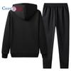 Cozy Up Herren Lammfleece Sportset Trainingsanzug Outfits Sherpa gefüttert Kapuzen-Trainingsanzüge 2-teiliges Set Kapuzenpullover & Sweatpants