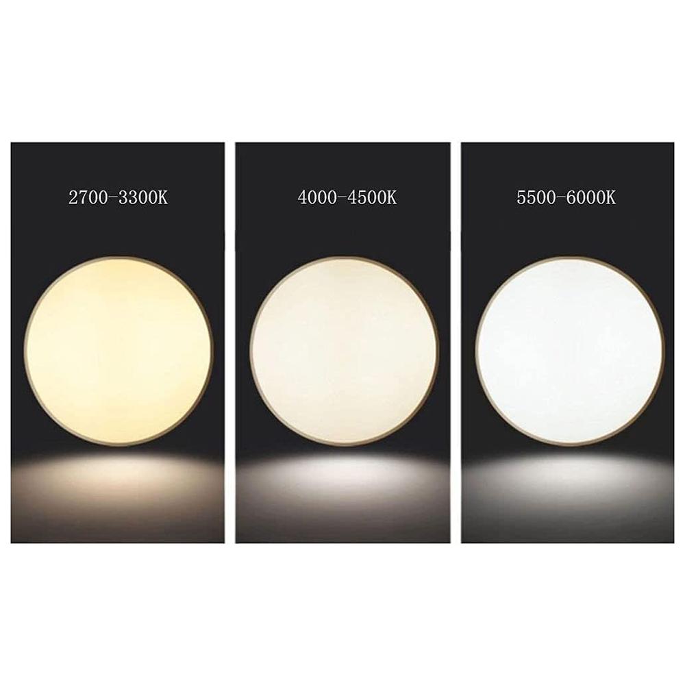Round LED Ceiling Light 3 Color Temperatures Flush Mount Light for Kitchen Bedroom Laundry Closet Room