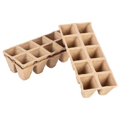 Peat Seed Bed (2*5 Holes) 22*8.5*5.5 Cm, 10 Pcs - T 15G466