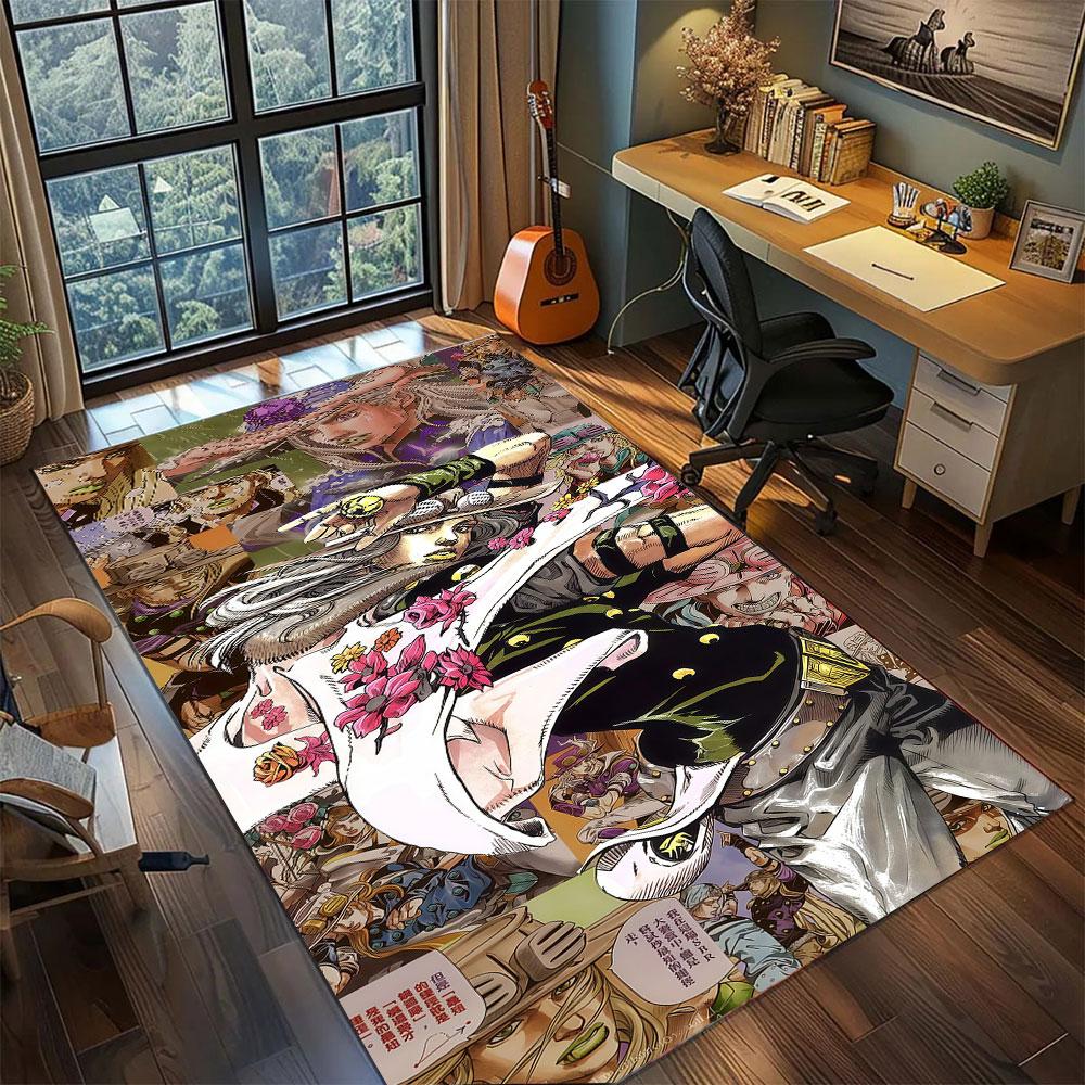 Josuke Higashikata JoJo Carpet for Living Room Bedroom Home Decor Cool Movie Mat Play Floor Mat
