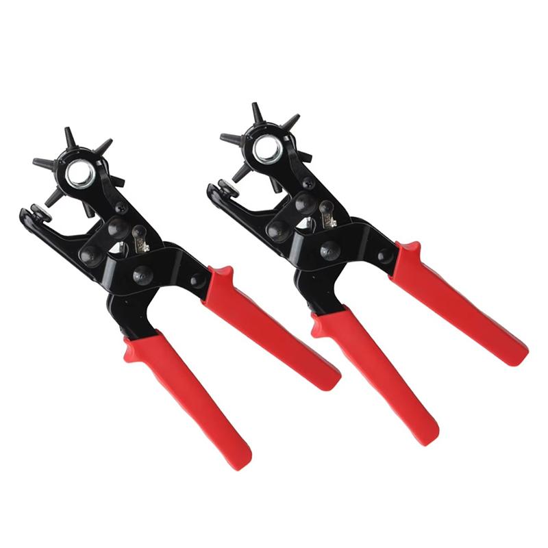 

M-Modern-Belt Hole Puncher Leather Hole Punch Eyelet Tool 6 Round Holes Multi-Size Hole Puncher For Belts Watch Bands Straps