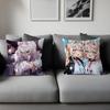 Hololive Mococo Fuwawa Abyssgard Decorative Room Aesthetics Pillow Case Home Decor Bedroom Sofa Bed Couch Pillow Cover 45x45