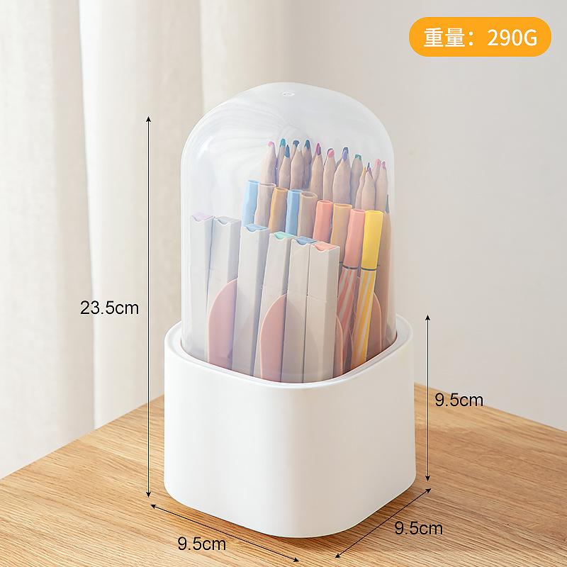 Stolní organizér Průhledný otočný držák pera Organizér police na psací potřeby Zásobník na psací potřeby Držák na pera