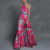 2025 Spring/Summer Women's Floral One-Shoulder Dress