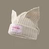 1PC Cute Keep Warm Knitted Hat Festival Spliced Colors Fashionable Pig Ears Thickened Gathering Take Photos New Style
