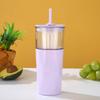 Water Bottle High Value Straw Cup Outdoor Sports Water Cup Sealed Leak-proof Fruit Teacup Large Capacity Plastic Cup Girls Youka Cup