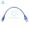 30cm USB 2.0 Male To Type C Male USB Cable Foil Braided Shielding Data Transfer Cable Adapter Cord