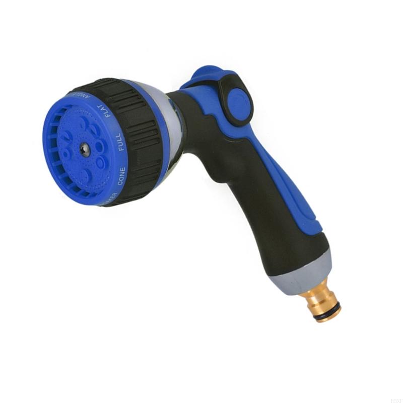 2025 New Metal Water Guns 10 Sprayed Types Ergonomic Thumb Control Garden Hose Attachment