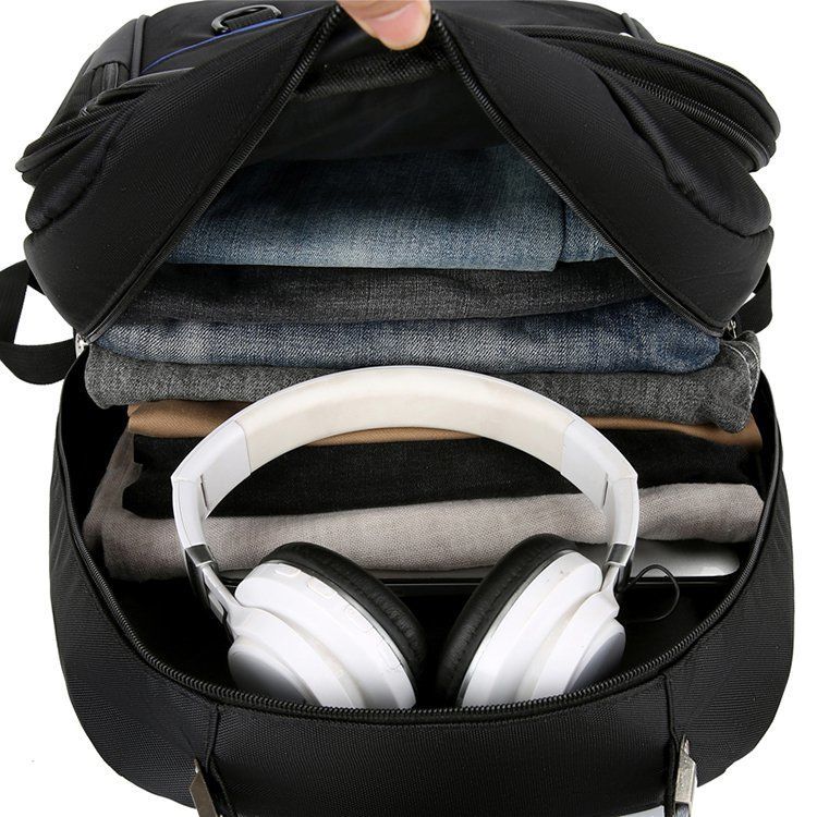 Large Capacity Mens Backpack Business Casual Travel Laptop Bag Middle High School Student Bookbag Outdoor Rucksack