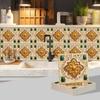 Waterproof 3D Tile Stickers Self-Adhesive PVC Wall Decals - Herringbone & Brick Style for Kitchen Backsplash Decor - Multi Designs