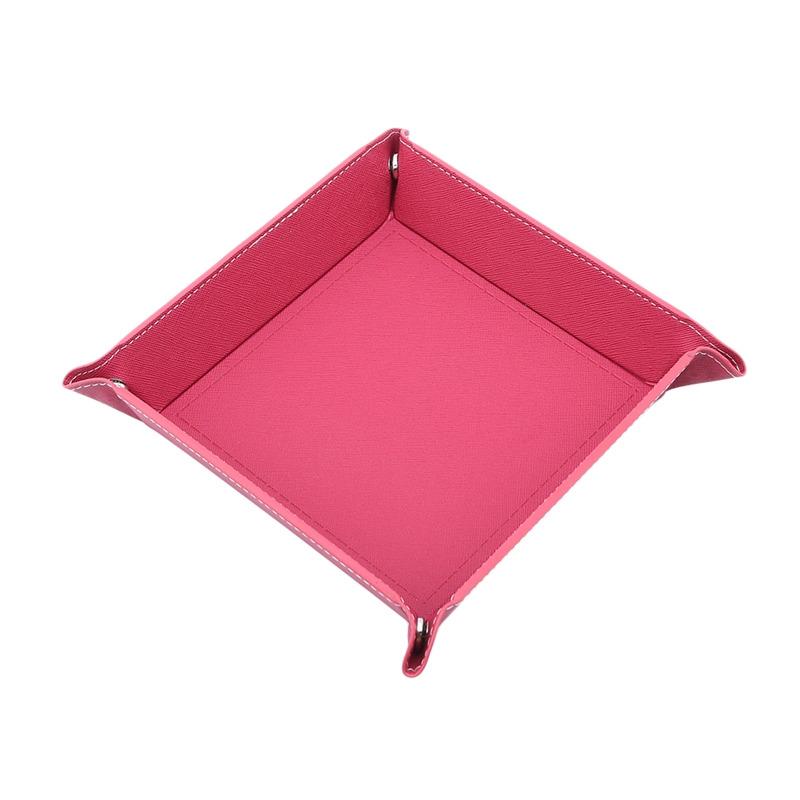 

Складной держатель для кубиков из искусственной кожи, складной шестигранный квадратный лоток для монет для ролевых игр, настольных игр