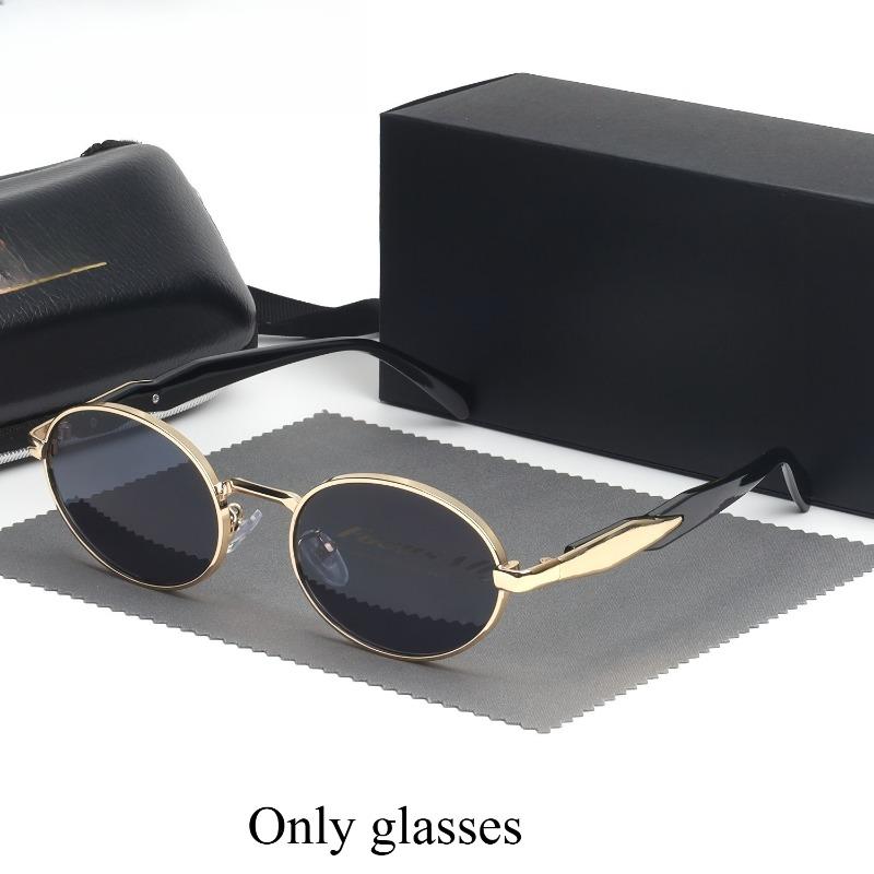 Unisex Retro Oval Fashion Glasses Trendy Accessories for Improving Vision Durable Glasses for Men and Women