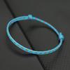 Handwoven Ethnic Colorful Rope Bracelet Unisex Easy Knot Sliding Adjustable Bilayer Thread Braclet Outdoor Mother Gift Jewelry