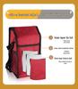 Large Capacity 304 Stainless Steel Double-Layer Insulated Lunch Box with Lid - Food Grade for Office Workers and Students