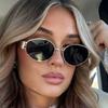 Retro Oval Sunglasses for Men Women Trendy Joker Style Advanced UV Protection Sunglasses Europe US Fashion