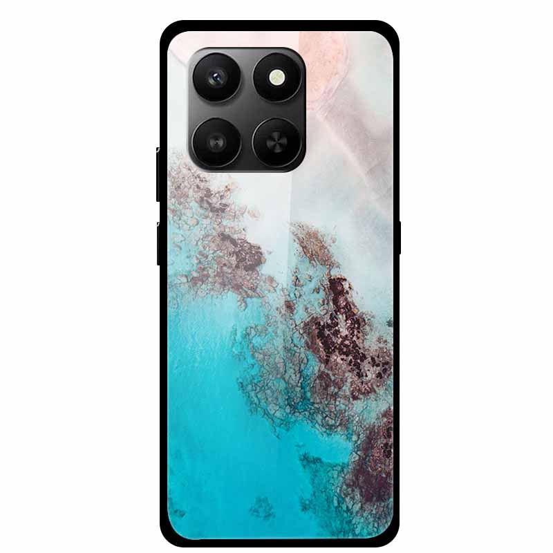 Glass Back Cover For Honor 200 Pro 5G Case Marble Hard Tempered Glass Case For Honor play 10T 400 Smart 5G Case 6.77" Shell Para