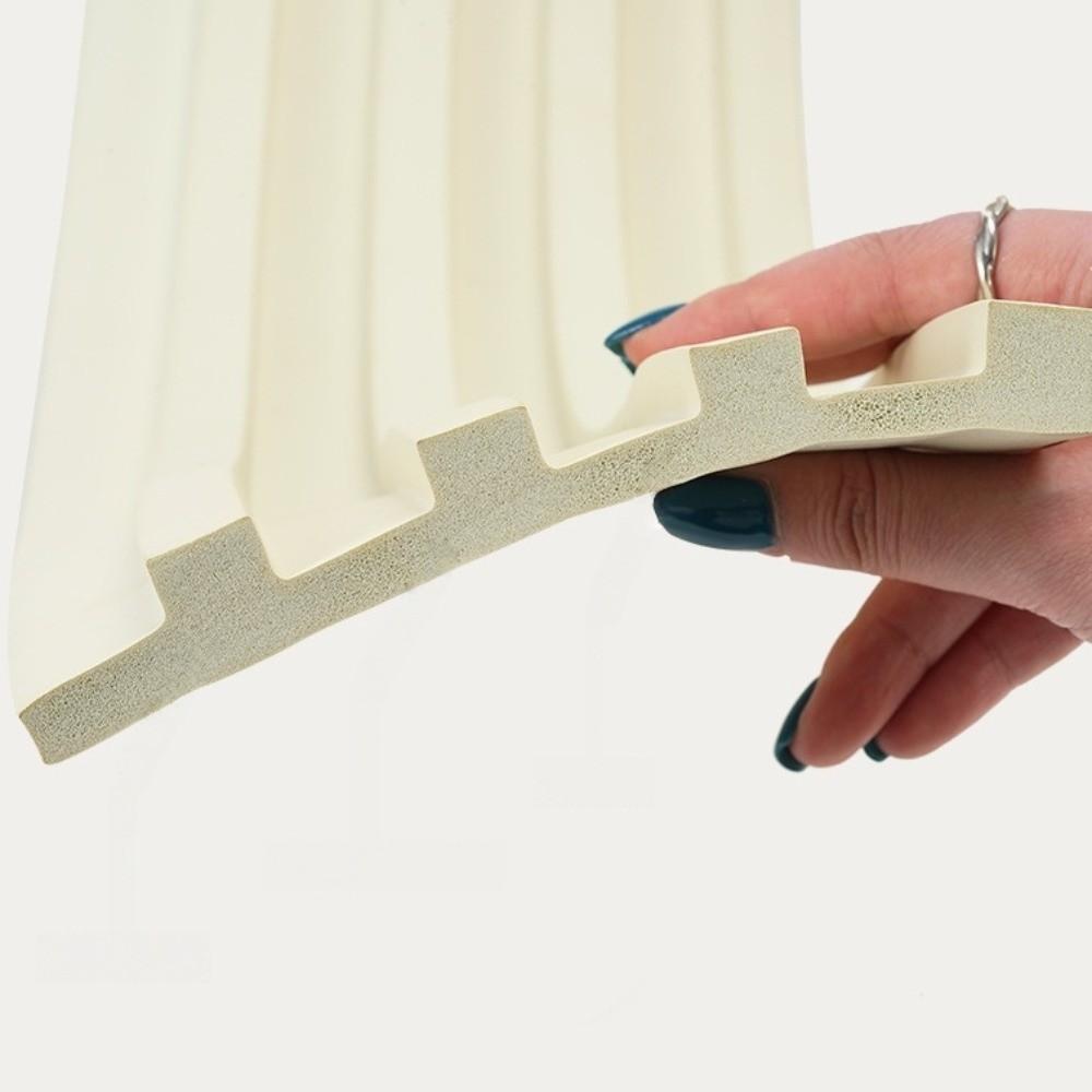 NBR Foam Fluted Wall Panel 3 Meter Fluted Wall Trim Imitation Grille Wall Sticker  Wall Decoration