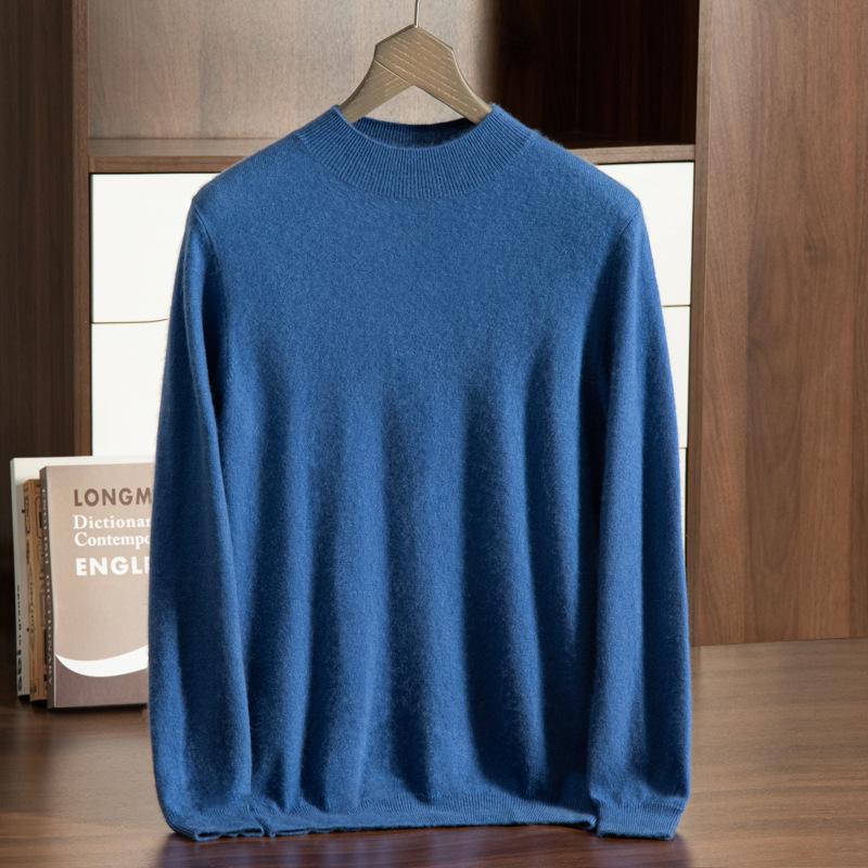 New cashmere sweater semi-turtleneck bottoming pullover sweater cashmere knitting