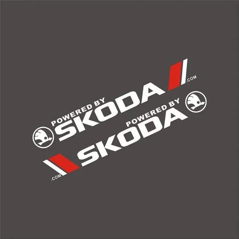 AHUN5 Body Side Stripe Sticker Door Decoration Sticker for Skoda Octavia Kodiaq Kamiq Fabia RS Rapid Yeti Karoq Auto Accessories Tools