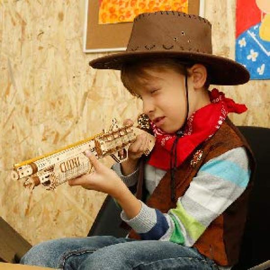 ROKR 3D Puzzle, Holzspielzeugpistole, Gummibandpistole, Lernspielzeug, Kindergartenfeier, Für Kinder, Mädchen, Jungen, Geburtstage, Erwachsene, Neujahr