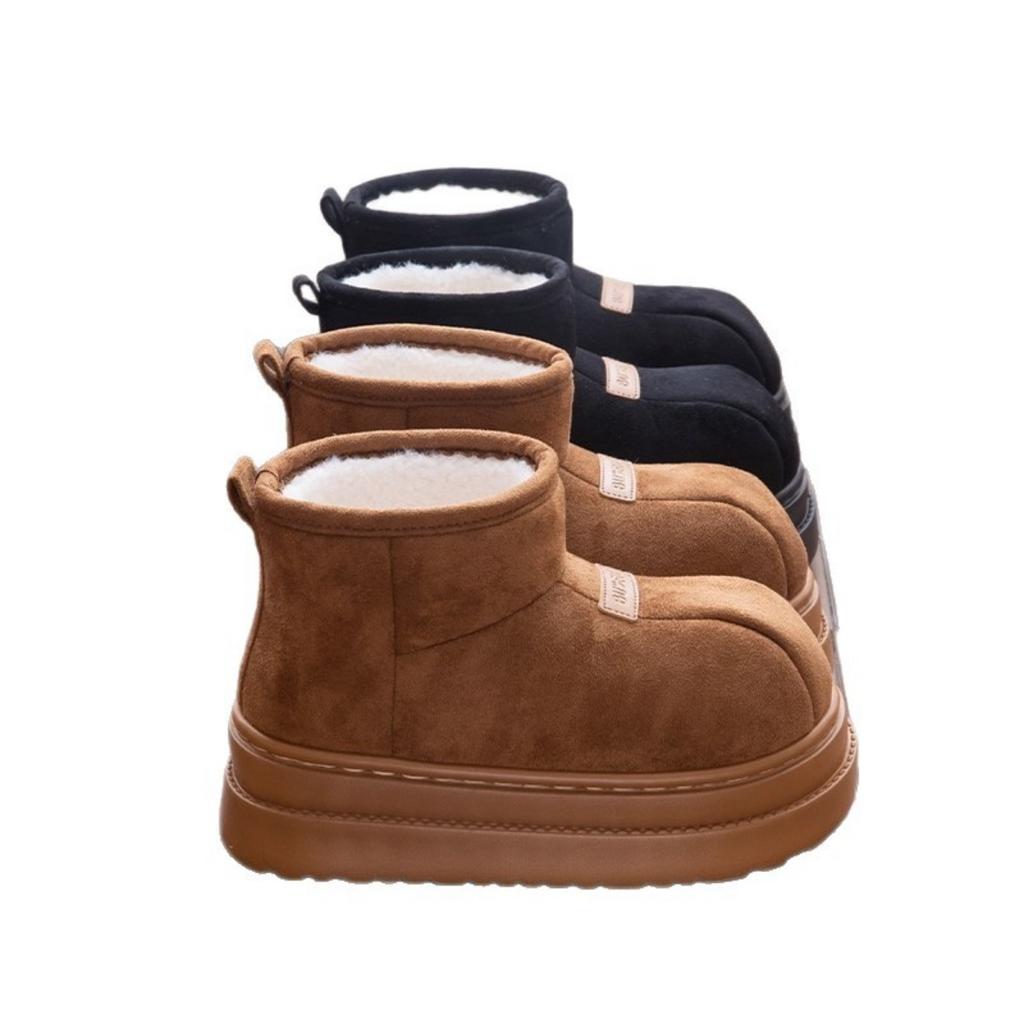 36-45 Thick Soled Warm Cotton Shoes for Women, Winter Outerwear, Anti Slip, Odor Proof, and Fleece Cotton Slippers for Women