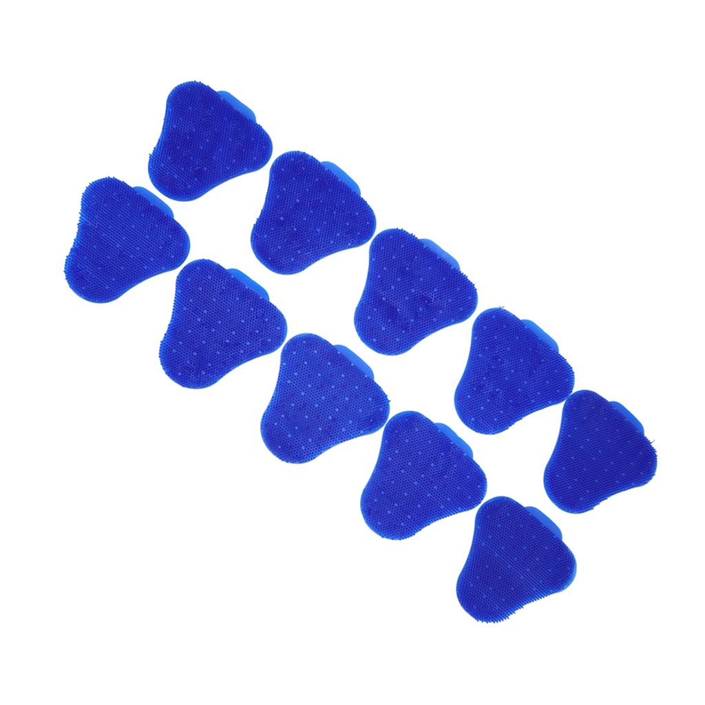 10pcs Urinal Screen Deodorizers Triangle Anti Splash Deodorizer Scented Urinal Screen Mat for Restroom Blue
