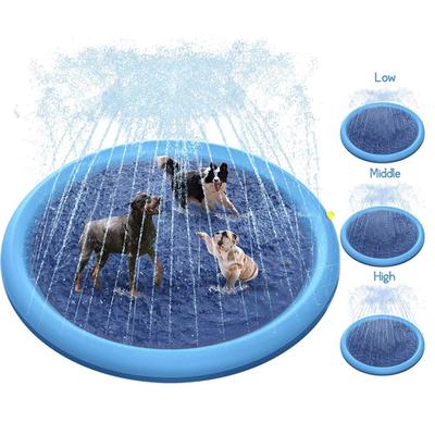 Summer Dog Toys Splash Sprinkler Mat Pet Swimming Pool Interactive Pet Kids Interactive Outdoor Play Water Mat Toys