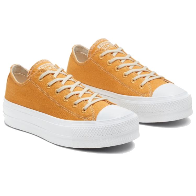 Chuck Taylor All Star Wmns Renew Cotton Converse Platform Low 'Sunflower Gold' Women's 567104C