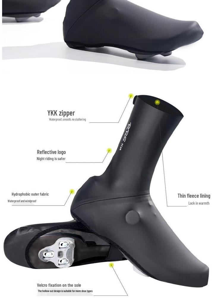 Rrskit Waterproof Cycling Shoe Covers - Windproof, Warm Autumn/Winter Protection for Mountain & Road Footwear