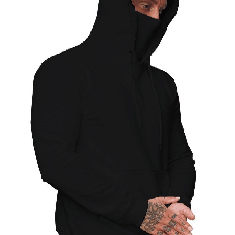 

Спортивная мужская толстовка с капюшоном и длинным рукавом Футболка Call of Duty Мужская толстовка с маской L чёрный