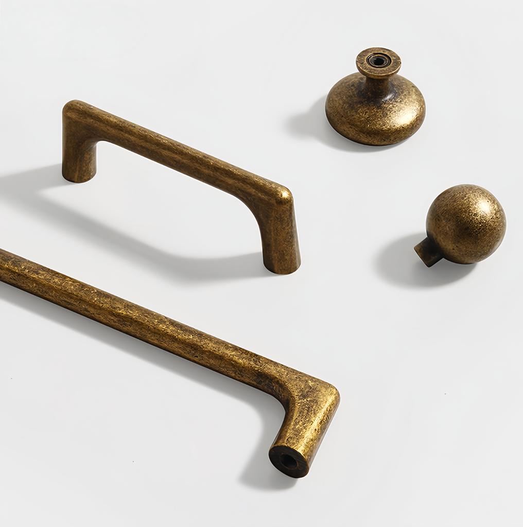 Maniglia per Mobili Bronzo Antico Retrò Maniglie per Cassetti in Lega di Zinco Vintage Maniglia Massiccia per Ante di Armadio
