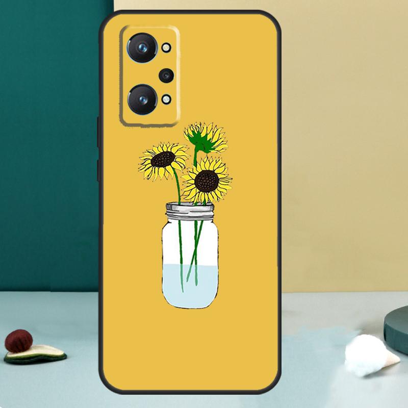 

Daisy Sunflower Floral Flower For Realme 14 13 Pro Plus 10 11 12 GT 5 6 6T GT7 Pro C61 C55 C53 C51 C21Y C25S C75 C67 Case Realme 11 Pro