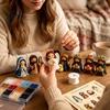 Handmade Nativity Figures 3D Bead Craft Decoration DIY Christmas Kit for Beaded Festive Home Decoration Supplies Scene Figurine Set Adults