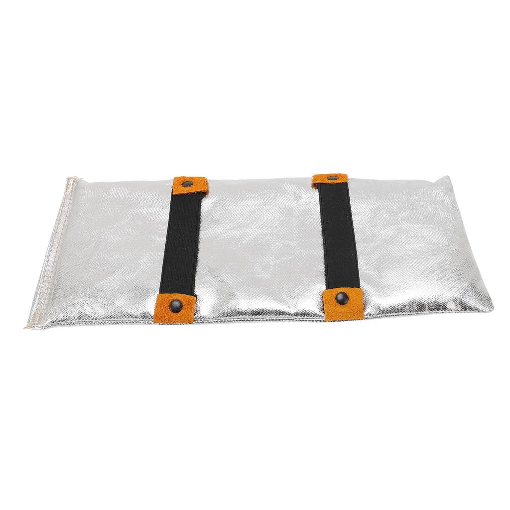 Hand Heat Guard Welding Aluminized Back Flux Reflective Layered PU Leather for Industrial Boiler Cutting Metal Smelting