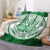 Celtic Football Club Print FlAannel Blanket, High Quality Comfortable for All Seasons, Home Decor, Warmth and Comfort